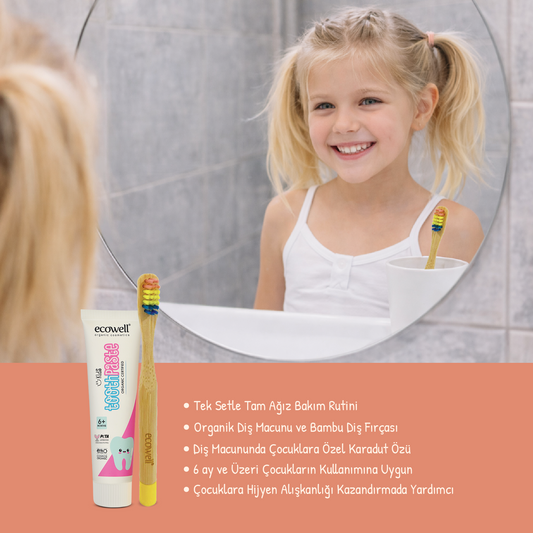 Sertifikalı Organik Çocuk Diş Bakım Seti