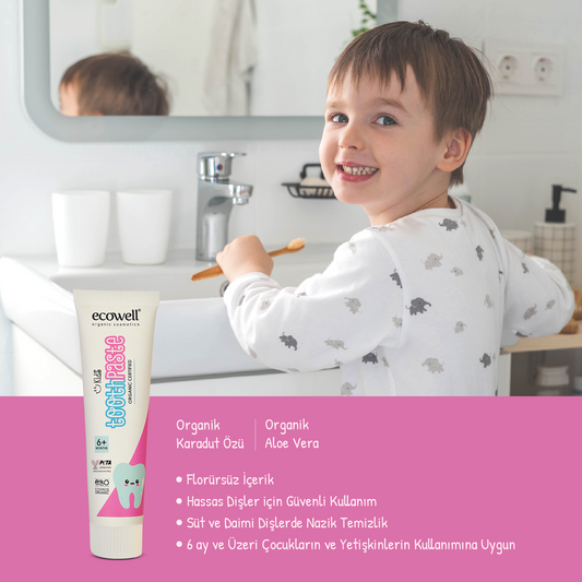 Sertifikalı Organik Çocuk Diş Macunu - 35 gr