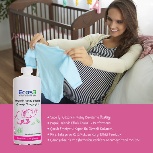 Ecos3 Organik İçerikli Bebek Çamaşır Temizleyici 1050 mL (30 Yıkama)