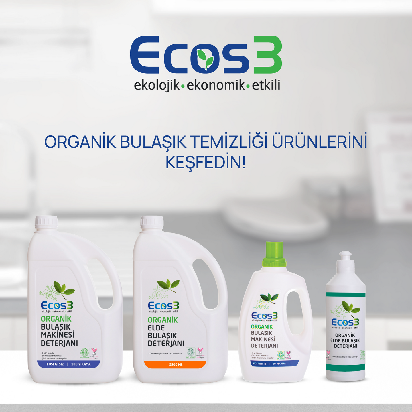 Sertifikalı Organik Bulaşık Makinesi Deterjanı - 2.5 lt