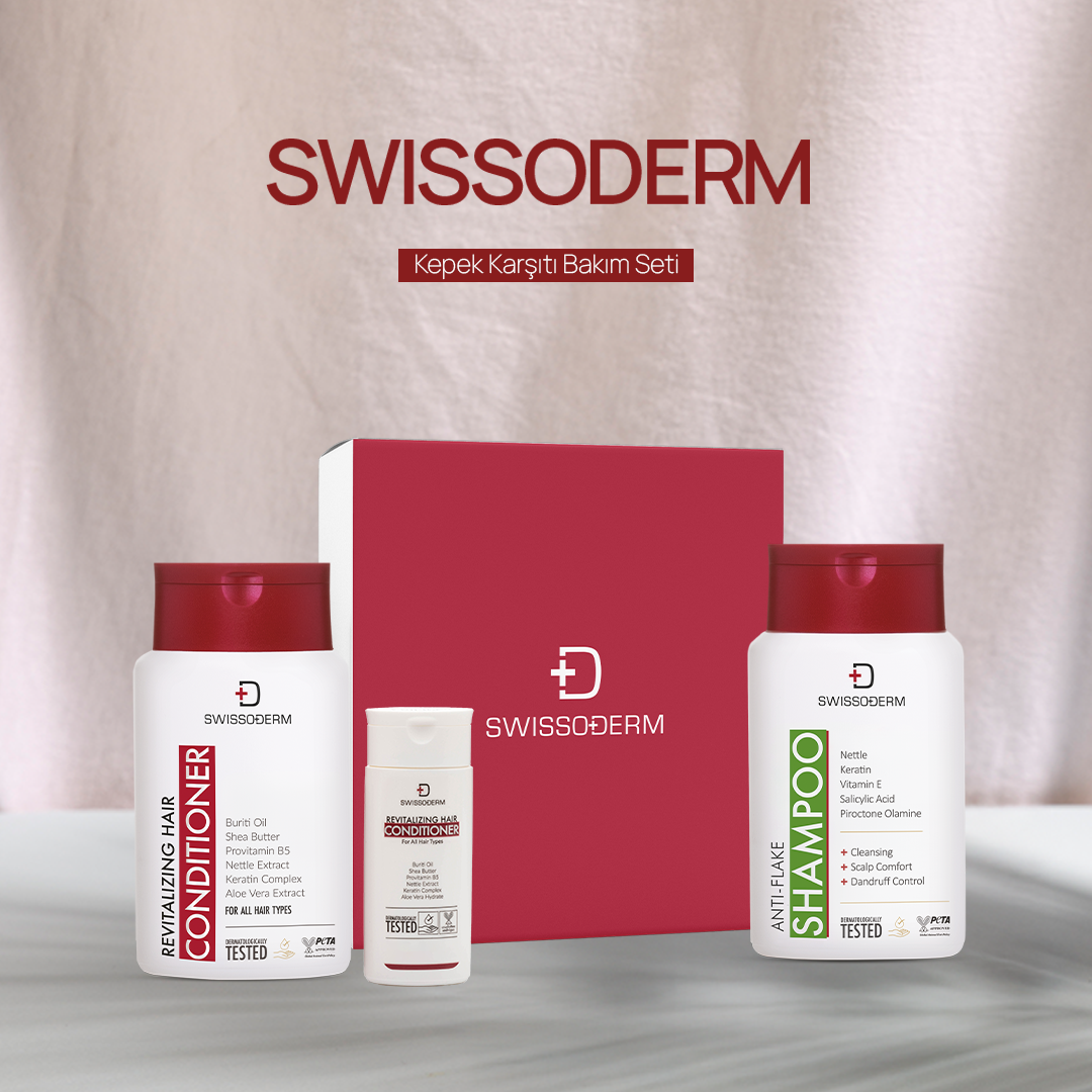 Doğal İçerikli Swissoderm Kepek Karşıtı Bakım Seti