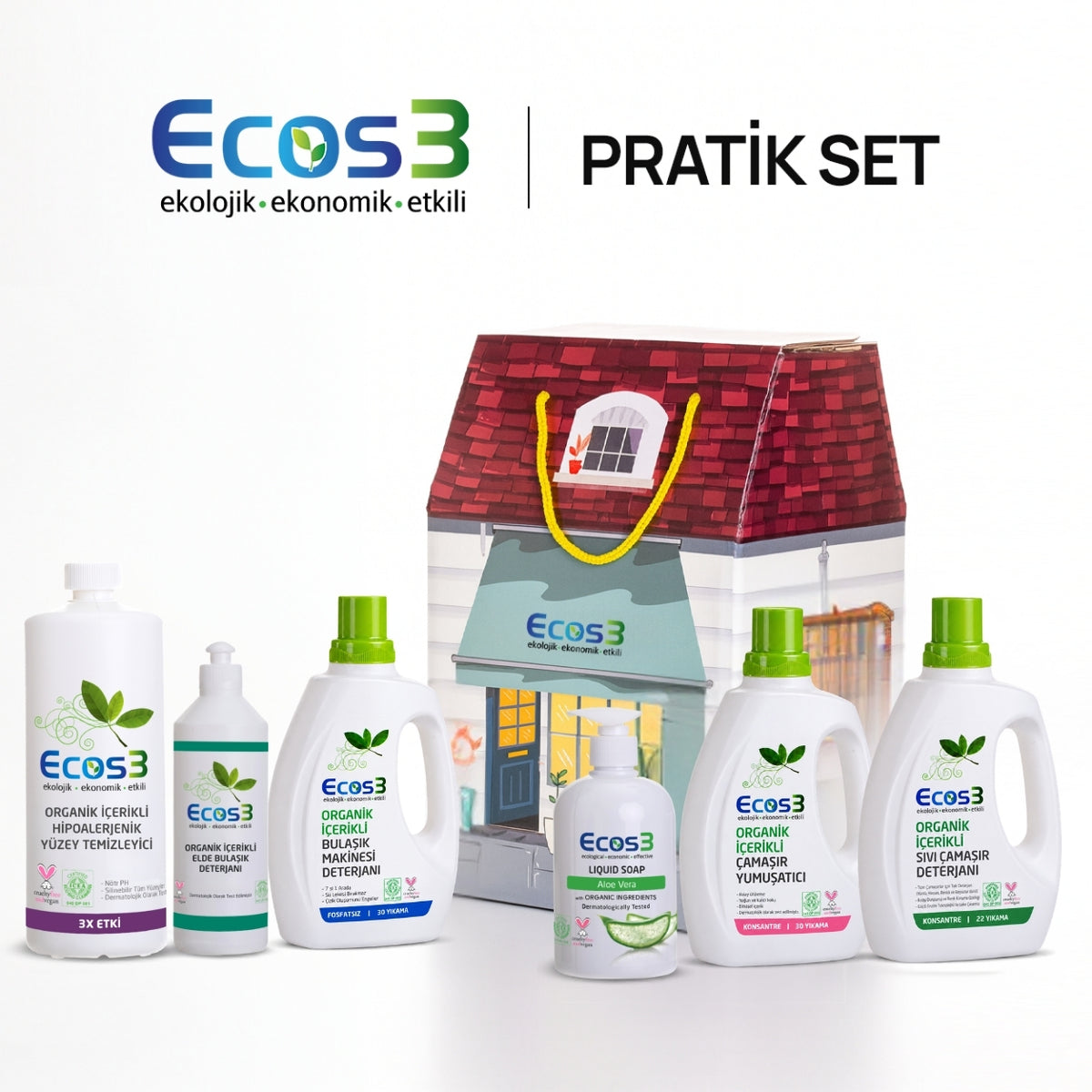 Ecos3 Organik İçerikli Pratik Set