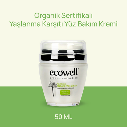 Sertifikalı Organik Yaşlanma Karşıtı Yüz Kremi - 50 ml