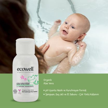 Organik İçerikli Bebek Vücut Yıkama Jeli - 50 ml