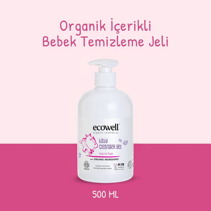 Organik İçerikli Bebek Temizleme Jeli - 500 ml