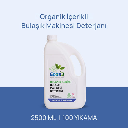 Ecos3 Organik İçerikli Bulaşık Makinesi Deterjanı 2,5 L