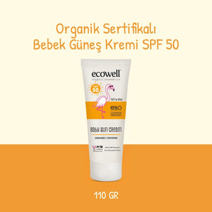 Organik Sertifikalı Bebek Güneş Kremi SPF 50 - 110 gr