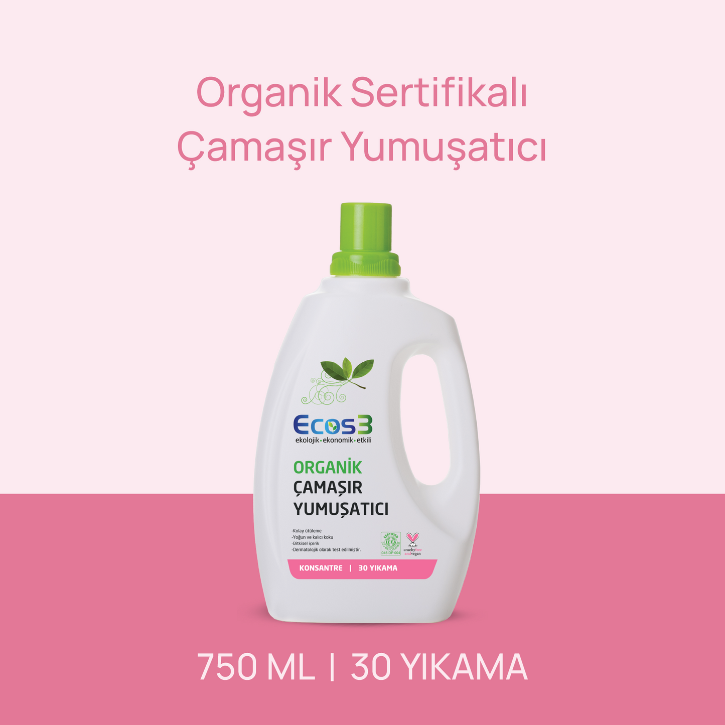 Sertifikalı Organik Çamaşır Yumuşatıcı - 750 ml