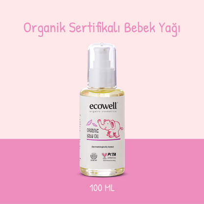 Sertifikalı Organik Bebek Yağı - 100 ml