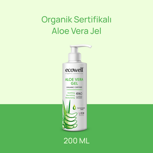 Sertifikalı Organik Aloe Vera Jel - 200 ml