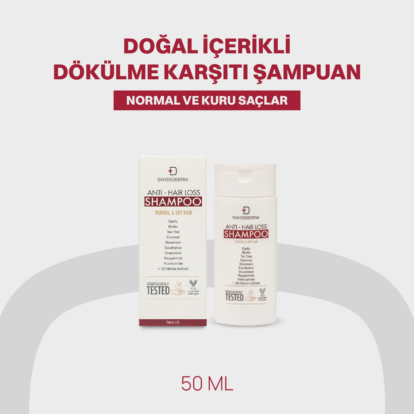 Doğal İçerikli Dökülme Karşıtı Şampuan - 50 ml