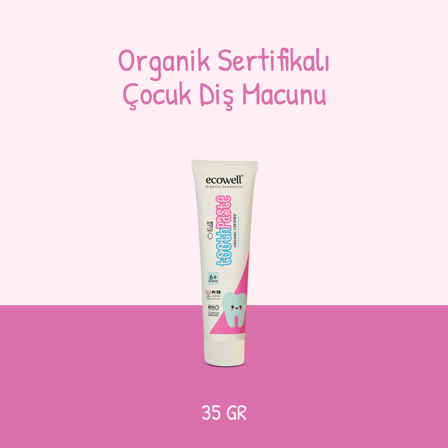 Sertifikalı Organik Çocuk Diş Macunu - 35 gr