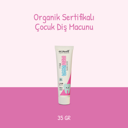 Sertifikalı Organik Çocuk Diş Macunu - 35 gr