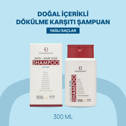 Doğal İçerikli Dökülme Karşıtı Şampuan Yağlı Saçlar - 300 ml