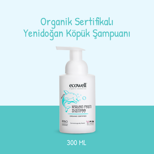 Sertifikalı Organik Yenidoğan Köpük Şampuan - 300 ml