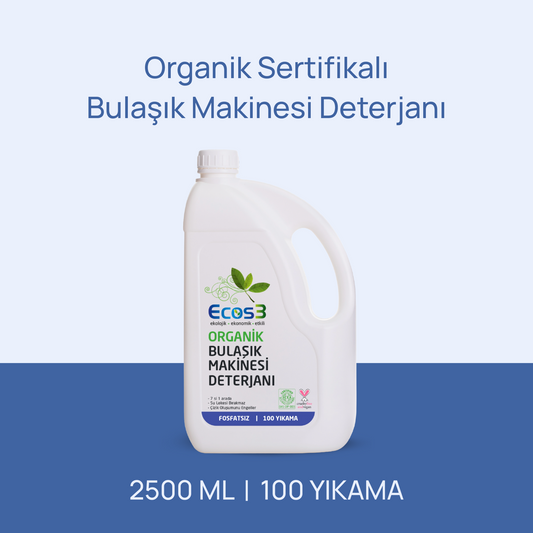 Sertifikalı Organik Bulaşık Makinesi Deterjanı - 2.5 lt