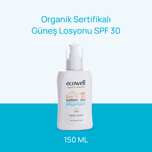 Sertifikalı Organik Güneş Losyonu SPF 30 - 150 ml