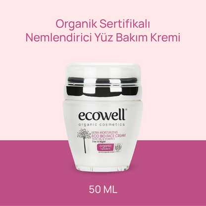 Sertifikalı Organik Nemlendirici Yüz Bakım Kremi - 50 ml