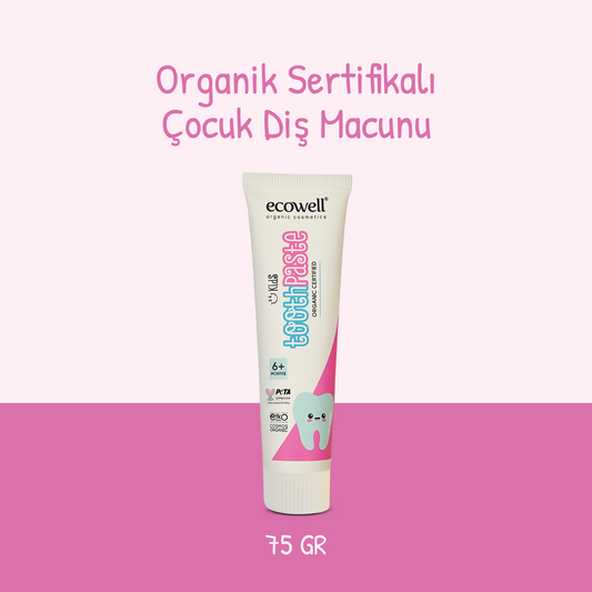 Sertifikalı Organik Çocuk Diş Macunu - 75 gr