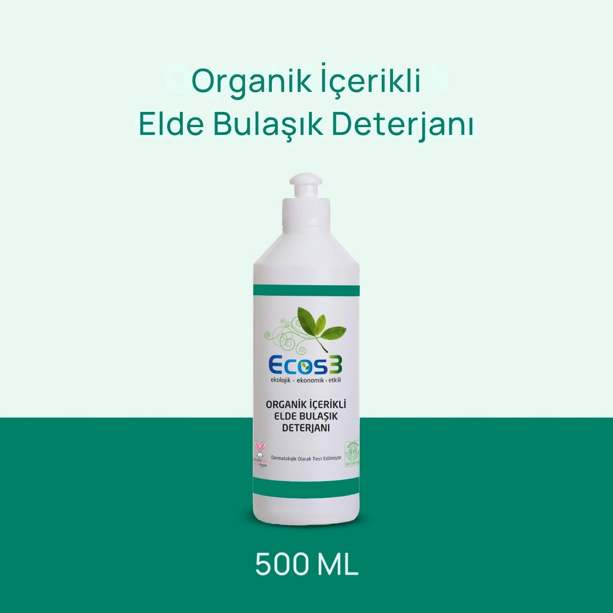 Ecos3 Organik İçerikli Elde Bulaşık Deterjanı 500 mL