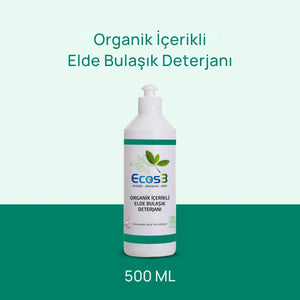 Ecos3 Organik İçerikli Elde Bulaşık Deterjanı 500 mL