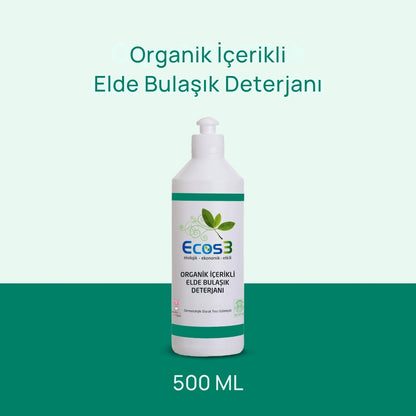 Ecos3 Organik İçerikli Elde Bulaşık Deterjanı 500 mL