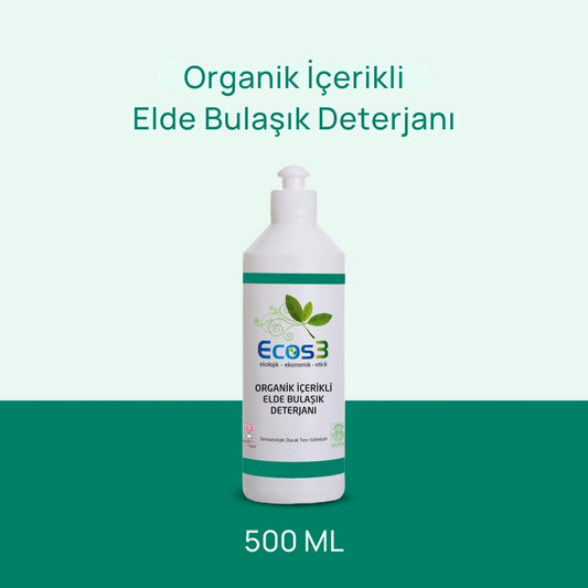 Ecos3 Organik İçerikli Elde Bulaşık Deterjanı 500 mL