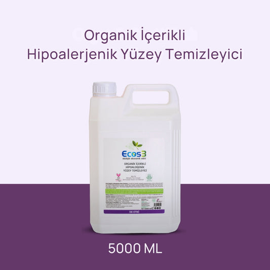 Ecos3 Organik İçerikli Hipoalerjenik Yüzey Temizleyici 5 L