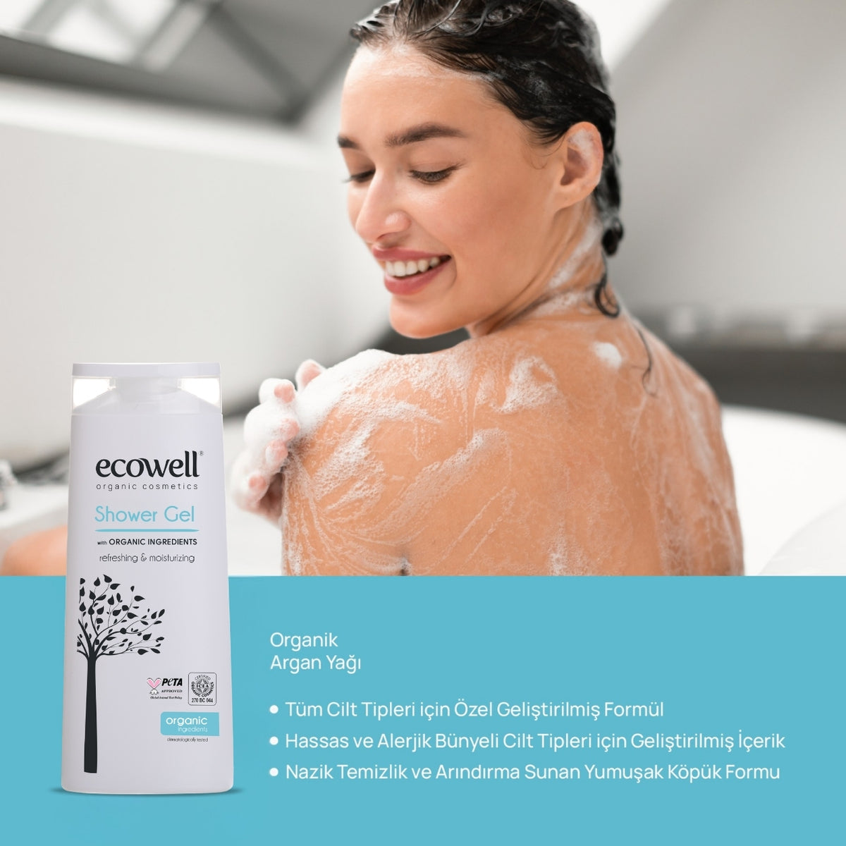 Organik İçerikli Duş Jeli - 300 ml