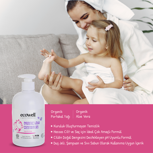 Sertifikalı Organik Bebek Temizleme Jeli - 500 ml