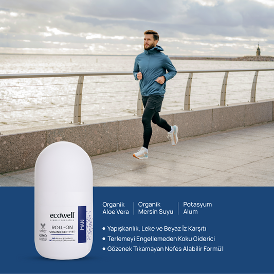 Sertifikalı Organik Erkek Deodorant Roll-on - 75 ml