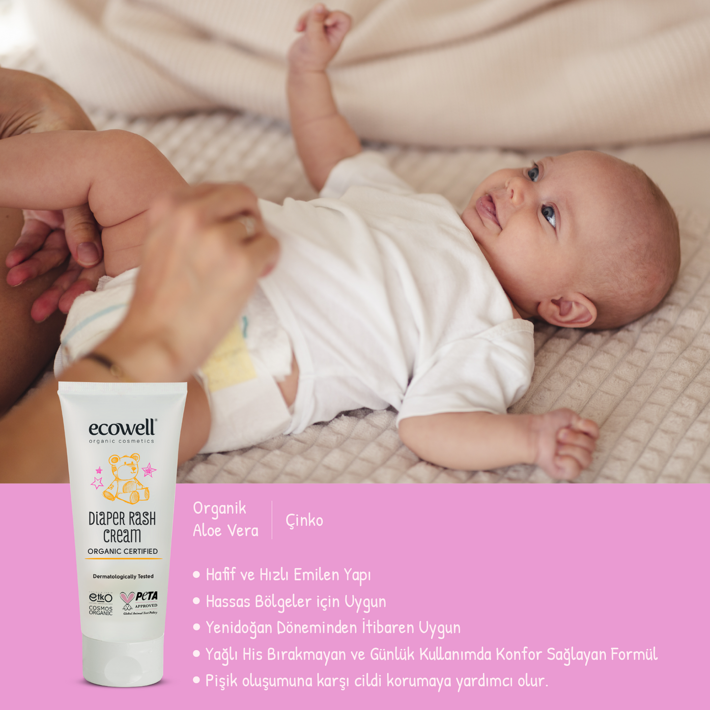 Sertifikalı Organik Pişik Kremi - 110 gr