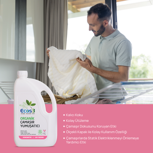 Sertifikalı Organik Çamaşır Yumuşatıcı - 2.5 lt