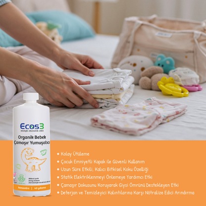 Sertifikalı Organik Bebek Çamaşır Yumuşatıcı - 1000 ml