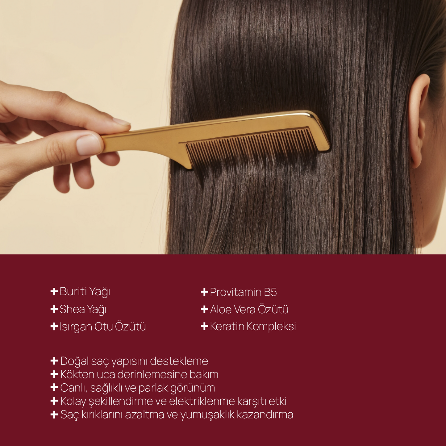 Doğal İçerikli Canlandırıcı Saç Kremi - 300 ml