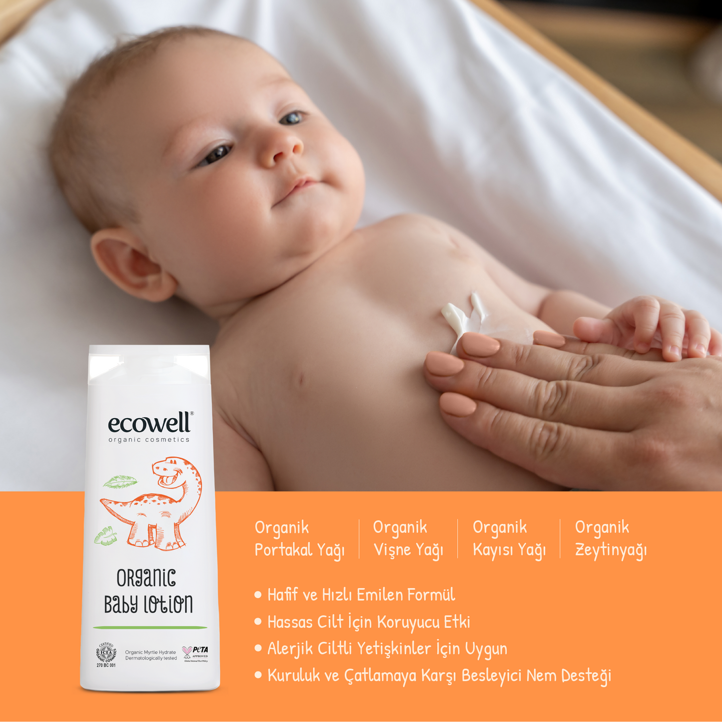 Sertifikalı Organik Bebek Losyonu - 300 ml