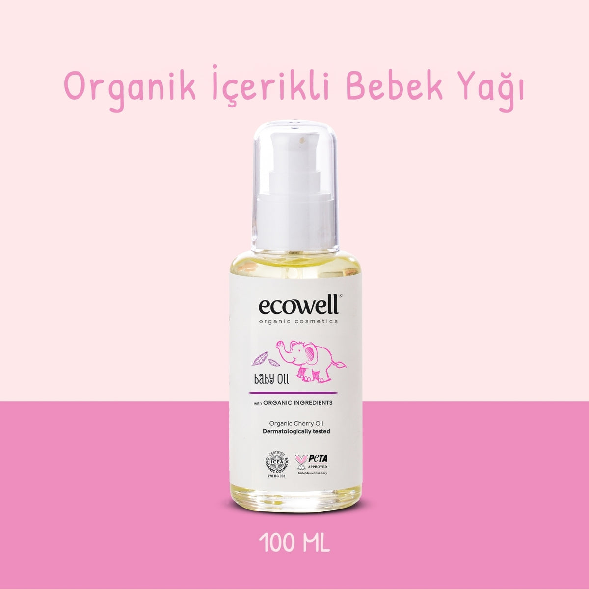 Organik İçerikli Bebek Yağı - 100 ml