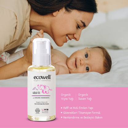 Organik İçerikli Bebek Yağı - 100 ml