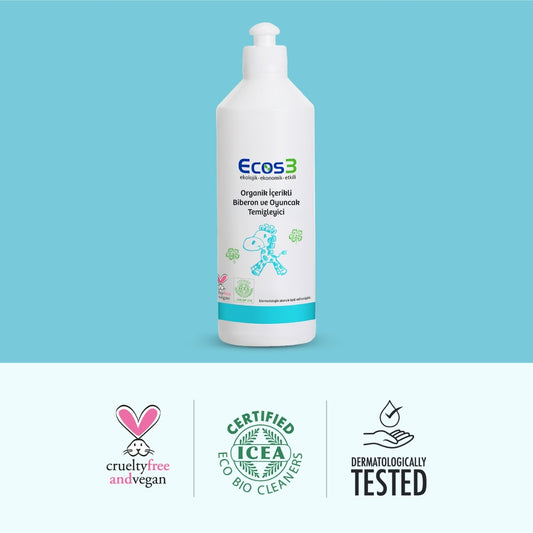 Ecos3 Organik İçerikli Biberon ve Oyuncak Temizleyici 500 mL