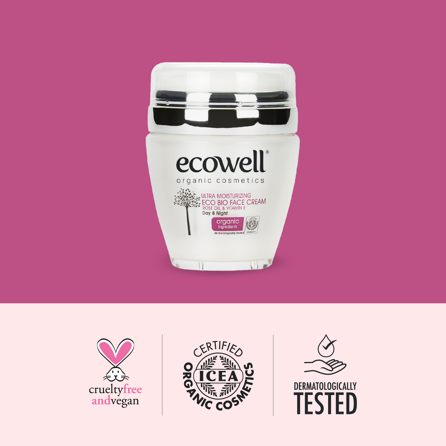 Sertifikalı Organik Nemlendirici Yüz Bakım Kremi - 50 ml