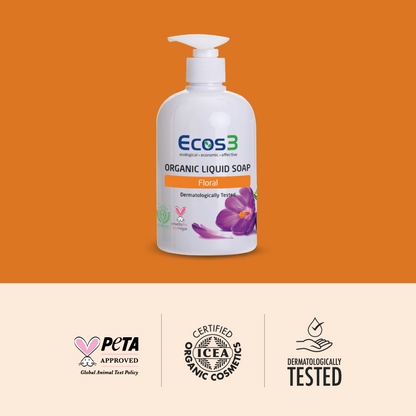 Sertifikalı Organik Sıvı Sabun - Floral - 500 ml