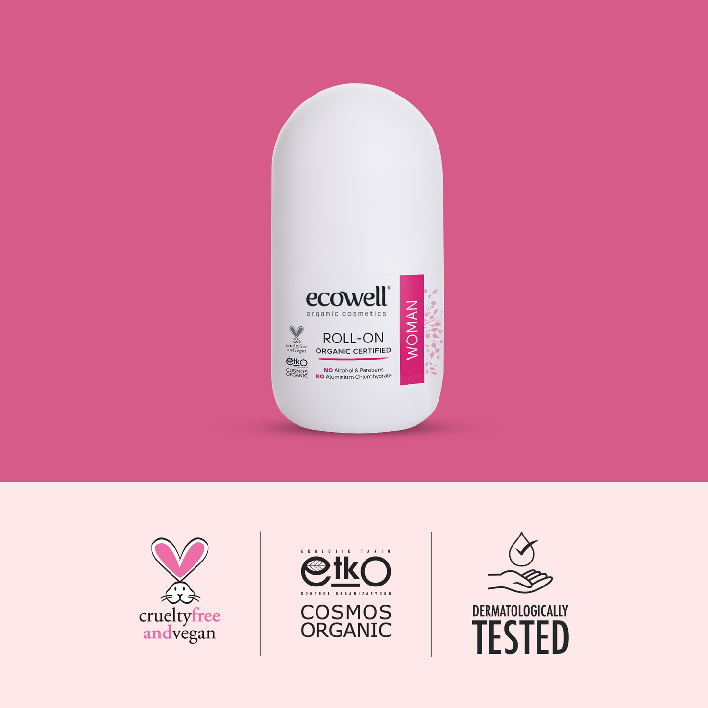 Sertifikalı Organik Kadın Deodorant Roll-on - 75 ml