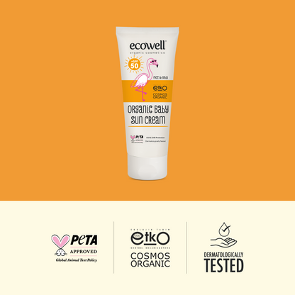 Sertifikalı Organik Bebek Güneş Kremi SPF 50 - 110 gr