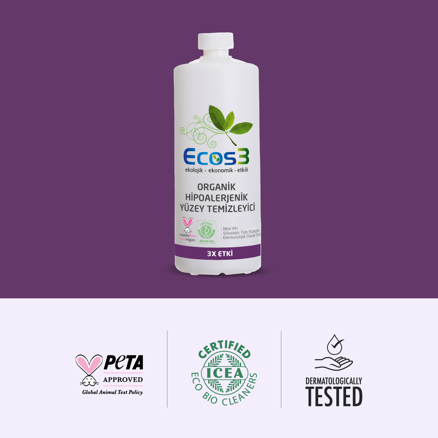 Sertifikalı Organik Yüzey Temizleyici - 1 lt