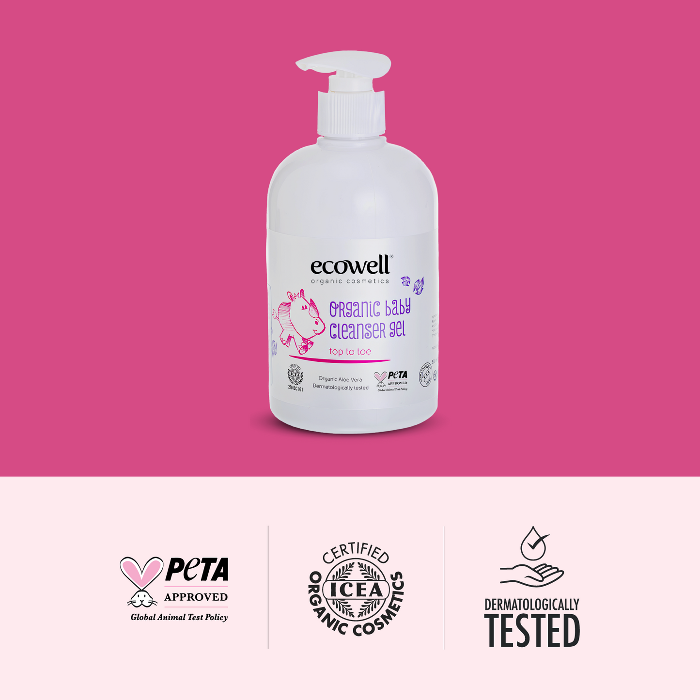 Sertifikalı Organik Bebek Temizleme Jeli - 500 ml