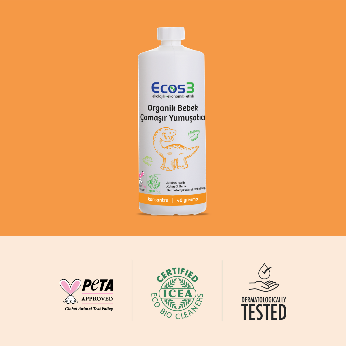 Sertifikalı Organik Bebek Çamaşır Yumuşatıcı - 1000 ml