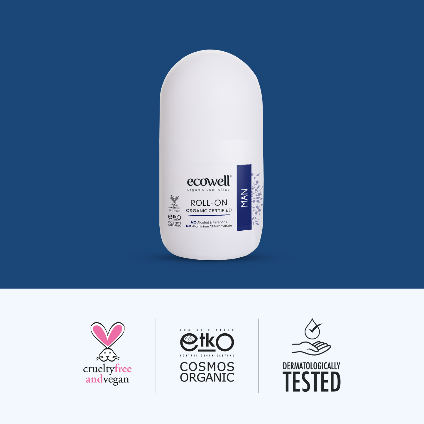 Sertifikalı Organik Erkek Deodorant Roll-on - 75 ml