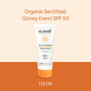 Organik Sertifikalı Güneş Kremi SPF 50 - 110 gr