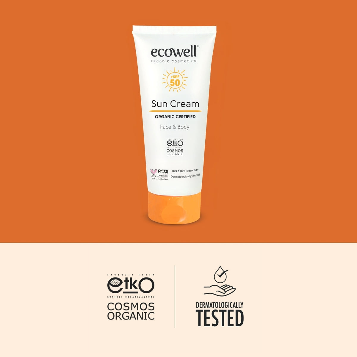 Organik Sertifikalı Güneş Kremi SPF 50 - 110 gr