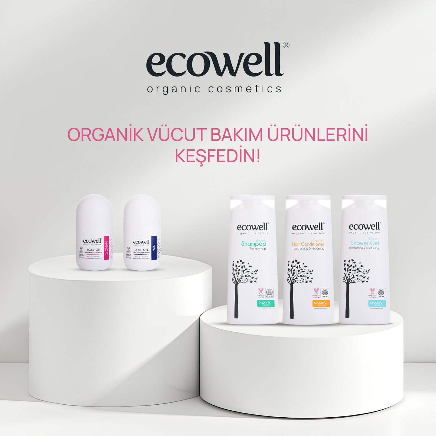 Sertifikalı Organik Kadın Deodorant Roll-on - 75 ml